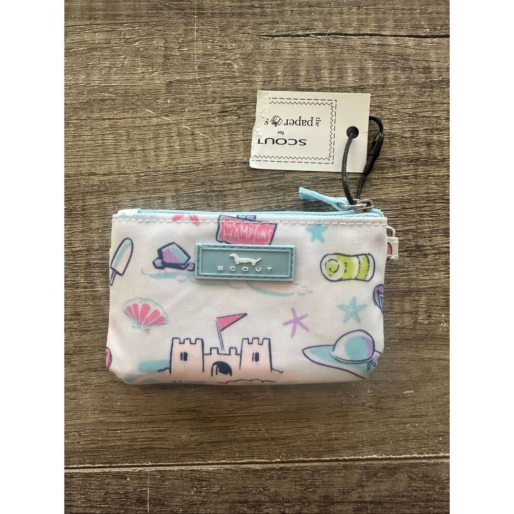 NWT Scout IDKASE Card Holder Beach Theme new England Sandcastle